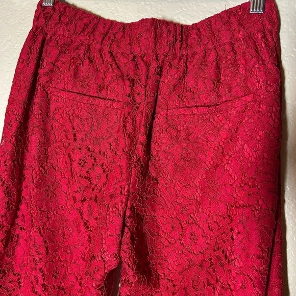 J. Crew Vibrant Red Lace Garment SIZE 00 - Picture 6 of 12